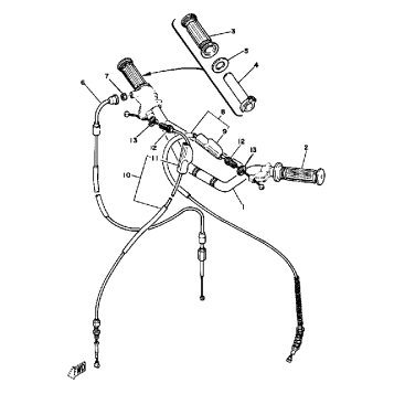 HANDLEBAR - CABLE - YZ60H