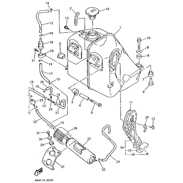 FUEL TANK CALIFORNIA MODEL ONLY