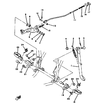 STAND FOOTREST YZ250G H
