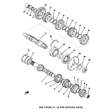 TRANSMISSION XS650D E E006501~ F