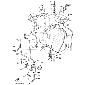 FUEL TANK NONCALIFORNIA MODEL