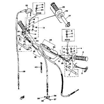 HANDLE WIRE YZ400D E