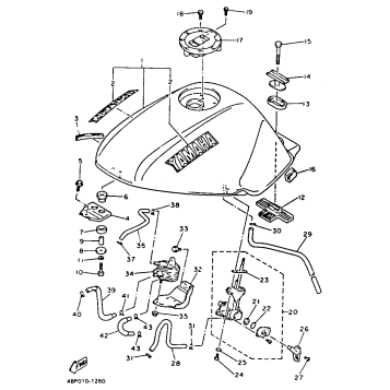 FUEL TANK NONCALIFORNIA MODEL