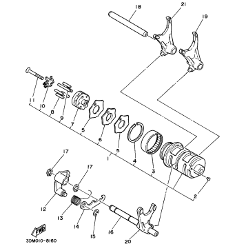 SHIFT CAM SHIFT FORK