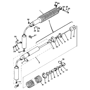 REAR SUSPENSION YZ80J