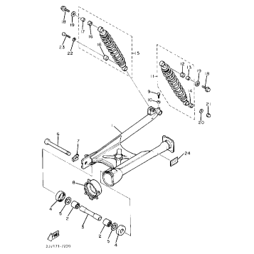 SWING ARM REAR SHOCKS