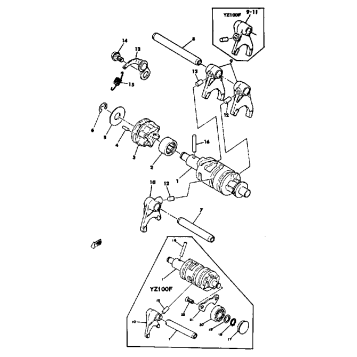 SHIFT CAM - FORK YZ100 E - F