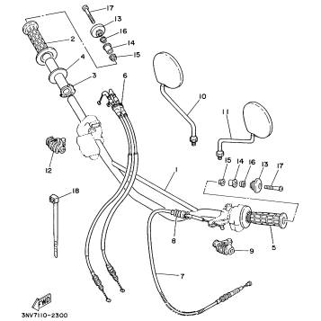 STEERING HANDLE CABLE