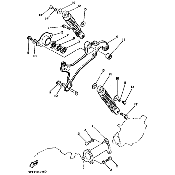 SWING ARM - REAR SHOCKS