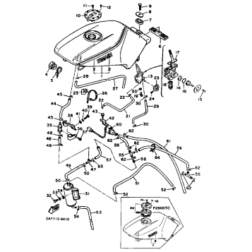 FUEL TANK FZ600SC TC
