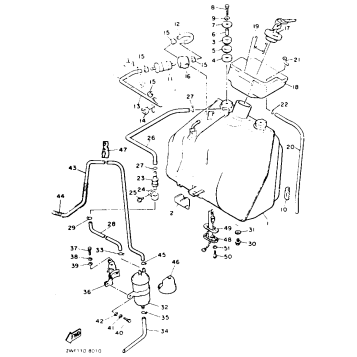 FUEL TANK CALIFORNIA MODEL ONLY