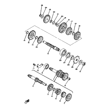 TRANSMISSION YZ80A - YZ80B