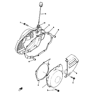 CRANKCASE COVER YZ400C