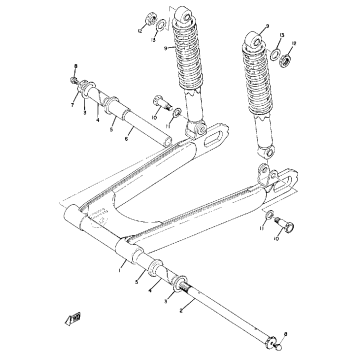 SWING ARM-REAR SHOCKS