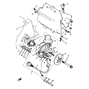 PICKUP COIL - CLAMP - GOVERNOR