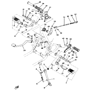 STAND FOOTREST BRAKE PEDAL