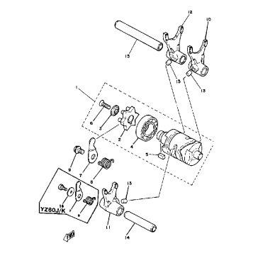 SHIFT CAM - FORK-YZ60H - J - K
