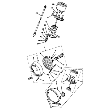 HEAD LAMP-SPEEDOMETER