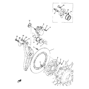 REAR DISC BRAKE-CALIPER