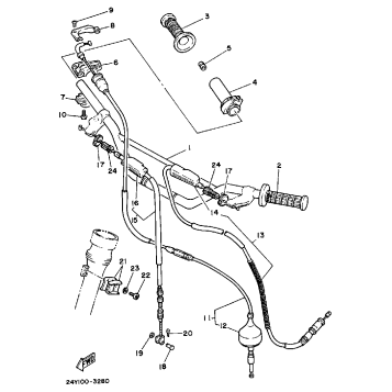 HANDLEBAR CABLE YZ250K L