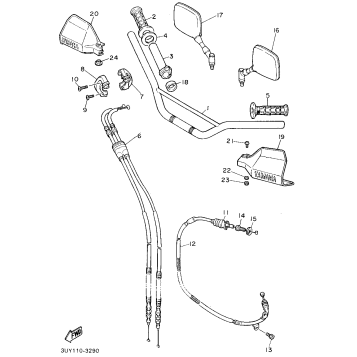STEERING HANDLE CABLE