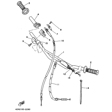 STEERING HANDLE - CABLE