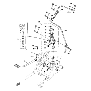 BRAKE PEDAL - REAR MASTER CYLINDER