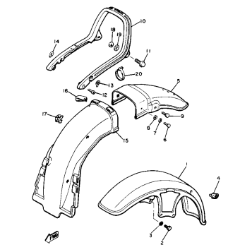 FRONT FENDER REAR FENDER