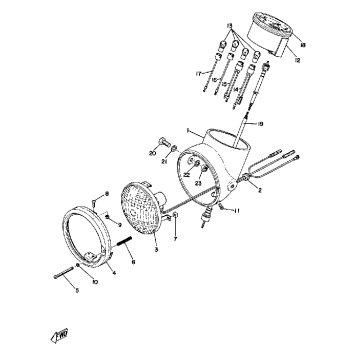 HEAD LAMP - SPEEDOMETER
