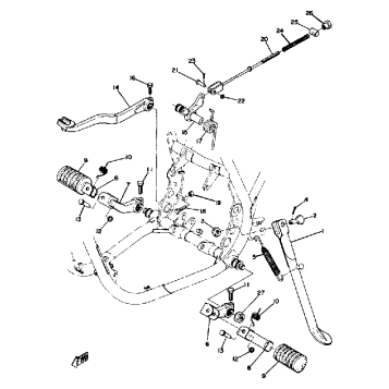 STAND FOOTREST BRAKE PEDAL