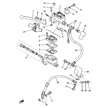 MASTER CYLINDER BRAKE HOSE
