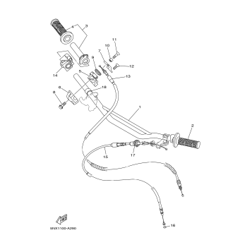 STEERING HANDLE CABLE