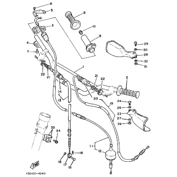 STEERING HANDLE-CABLE