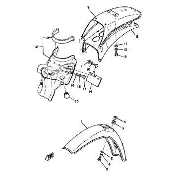 FRONT FENDER - REAR FENDER
