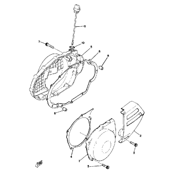CRANKCASE COVER YZ250C