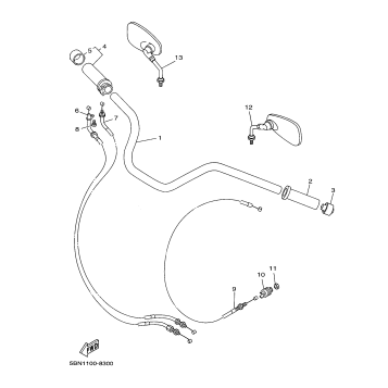 STEERING HANDLE CABLE