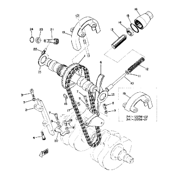 CAMSHAFT - CHAIN TENSIONER