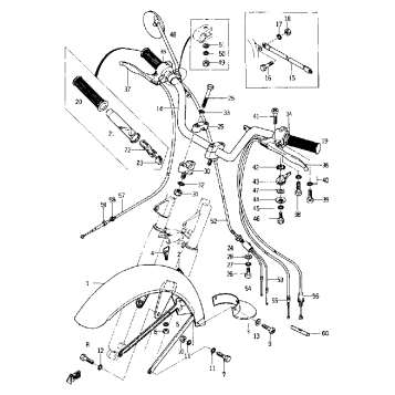 HANDLE AND FRONT FENDER