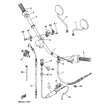 STEERING HANDLE CABLE