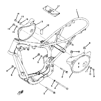 FRAME-SIDE COVER YZ80C