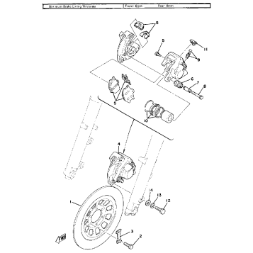 FRONT DISC BRAKE-CALIPER