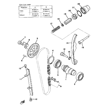 CAMSHAFT - CHAIN TENSIONER