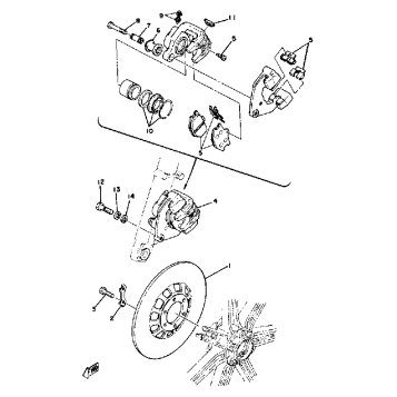 FRONT DISC BRAKE-CALIPER