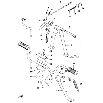 STAND FOOTREST BRAKE PEDAL
