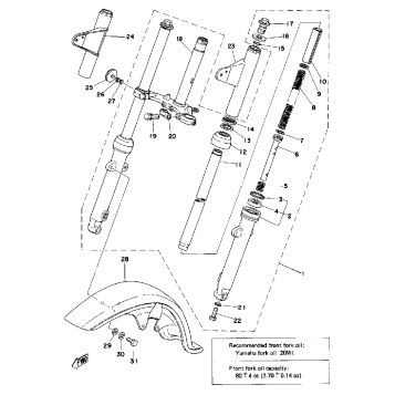 FRONT FORK - FRONT FENDER