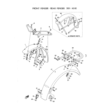 FRONT FENDER - REAR FENDER