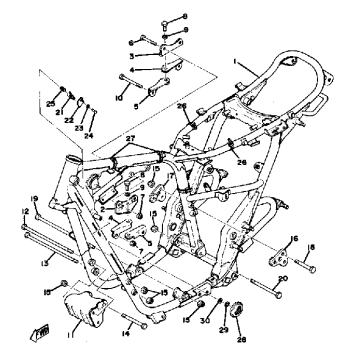 FRAME TX650A - XS650B - C