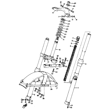 FRONT FORK-FRONT FENDER