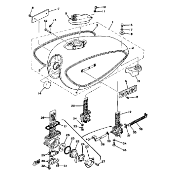 FUEL TANK XS650E E006501~