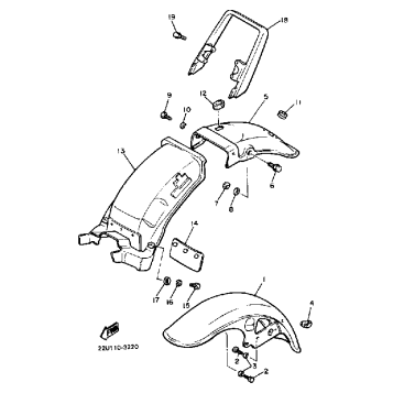 FRONT FENDER REAR FENDER